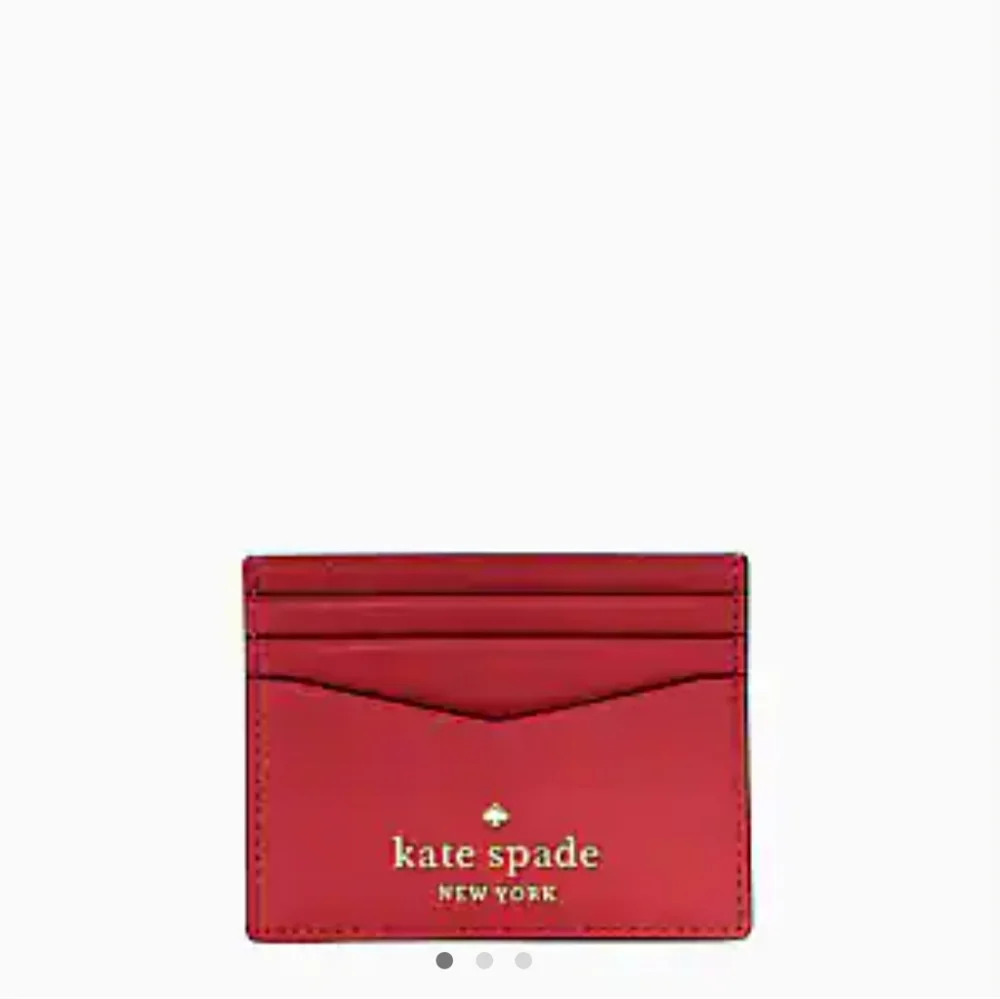 Kate Spade Red Staci Small Wallet NEW